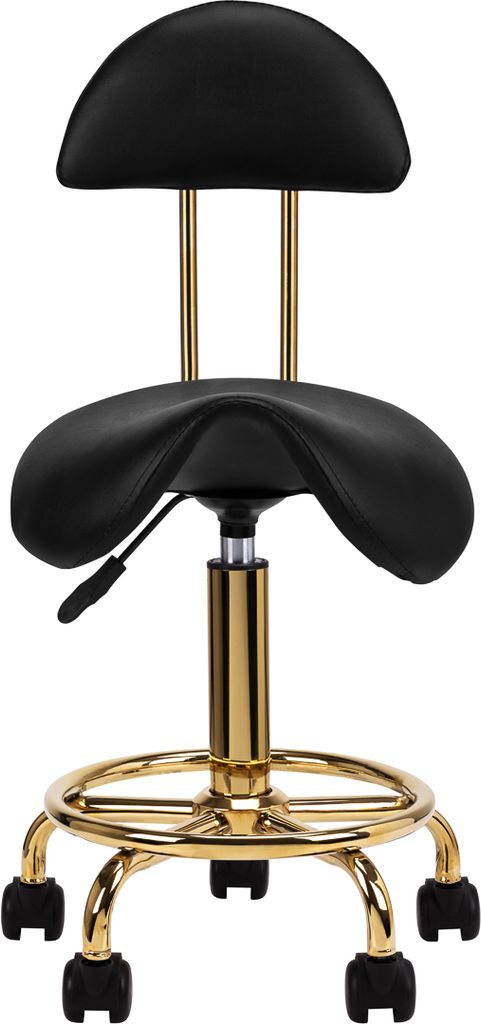 Kozmetická stolička 6001-G Gold - Black Obrázok produktu 3