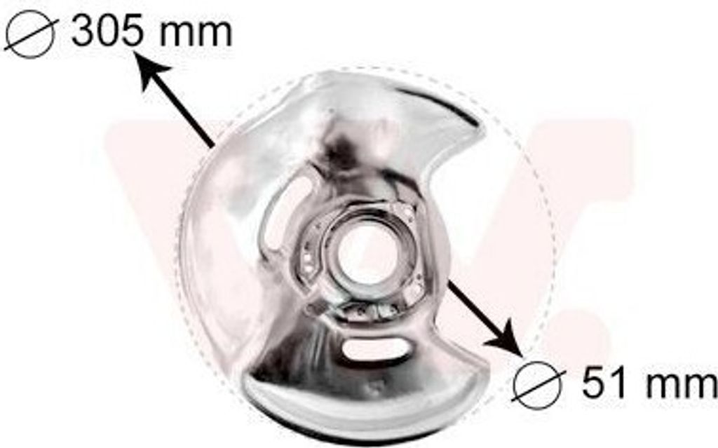 VAN WEZEL 3024372 - OE 124 420 14 44 Ankerblech, Vorderachse rechts für Cabriolet (A124), E-Klasse (W124), E-Klasse (A124), E-Klasse (C124), E-Kla...