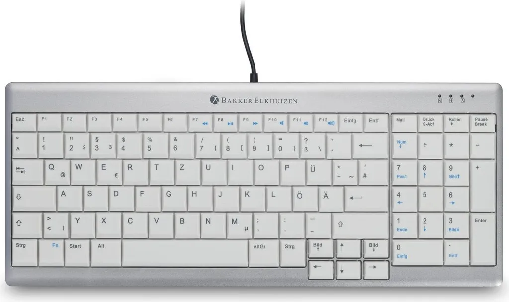 Clavier Compact UltraBoard 960 BakkerElkhuizen USB Suisse Anti-Fatigue