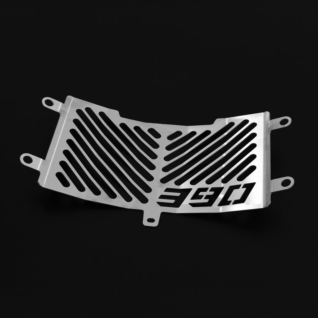 ZIEGER Kühlerabdeckung kompatibel mit KTM 390 Duke Clean silber