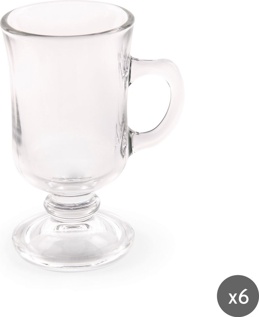 Excelsa Set Von 6 mug 12 cl Irish Coffe Glas Transparent