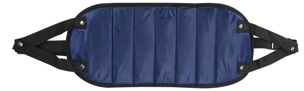 Blaue Fußhängematte, Flugzeug-Fußstütze, verstellbar, tragbar, Schreibtisch-Fußstütze, dunkel