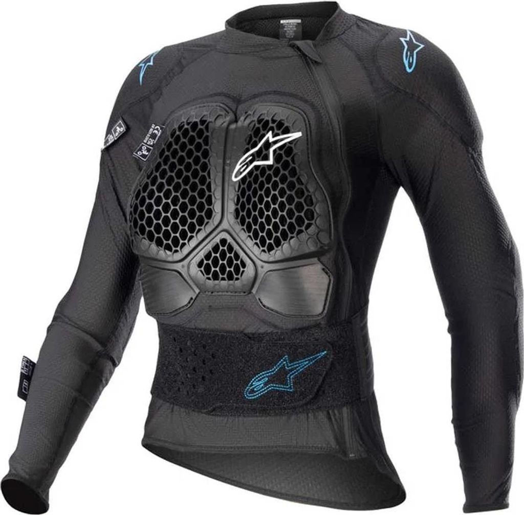 Alpinestars 6516823-1079-S, voor heren, zwart, cyaan, maat Productafbeelding 