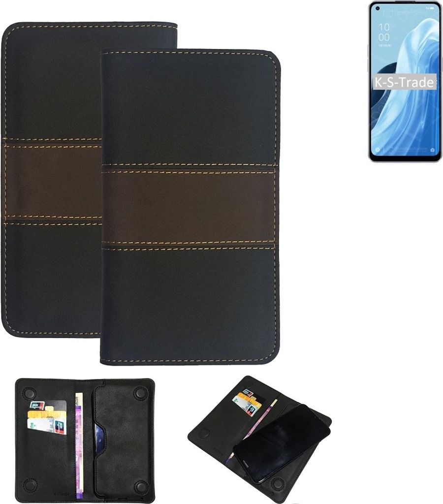 K-S-Trade Hülle Handyhülle kompatibel mit Oppo Reno7 A 5G Schutzhülle Walletcase Bookstyle Tasche Schutz Case Handytasche Wallet Cover Kunstleder