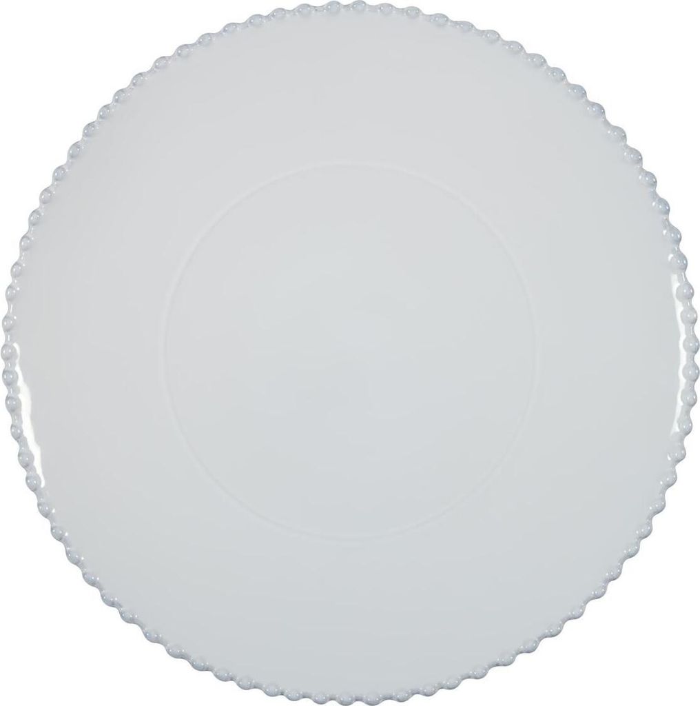 Platzteller, Pizzateller, Dekoteller Pearl weiß, 33 cm Produktbild 