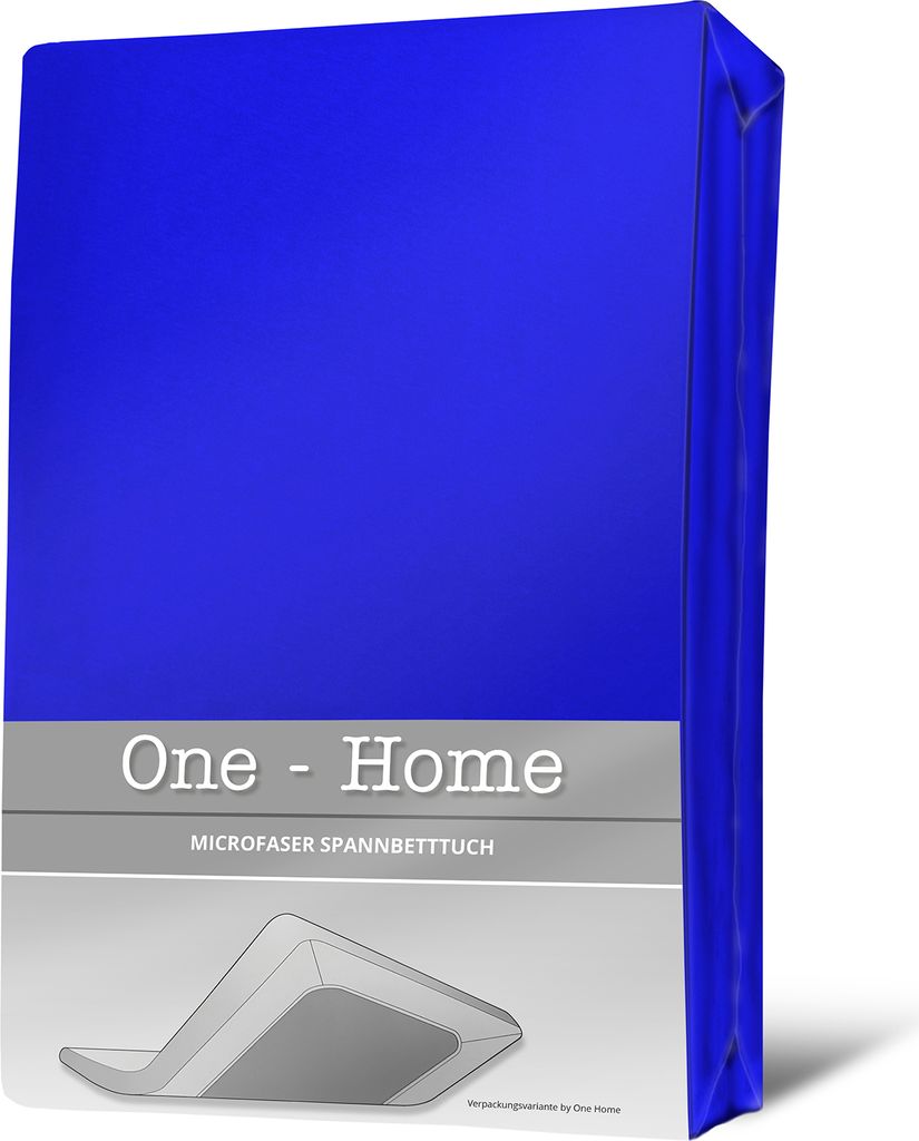 Spannbettlaken royal blau 180x200 cm - 200x200 cm Microfaser Spannbetttuch