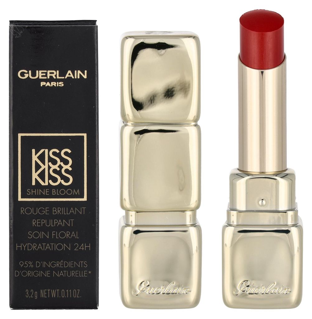 Guerlain KissKiss Shine Bloom, Rot, Wild Kiss, 1 Farben, Feuchtigkeitsspendend, Glanz, Creme