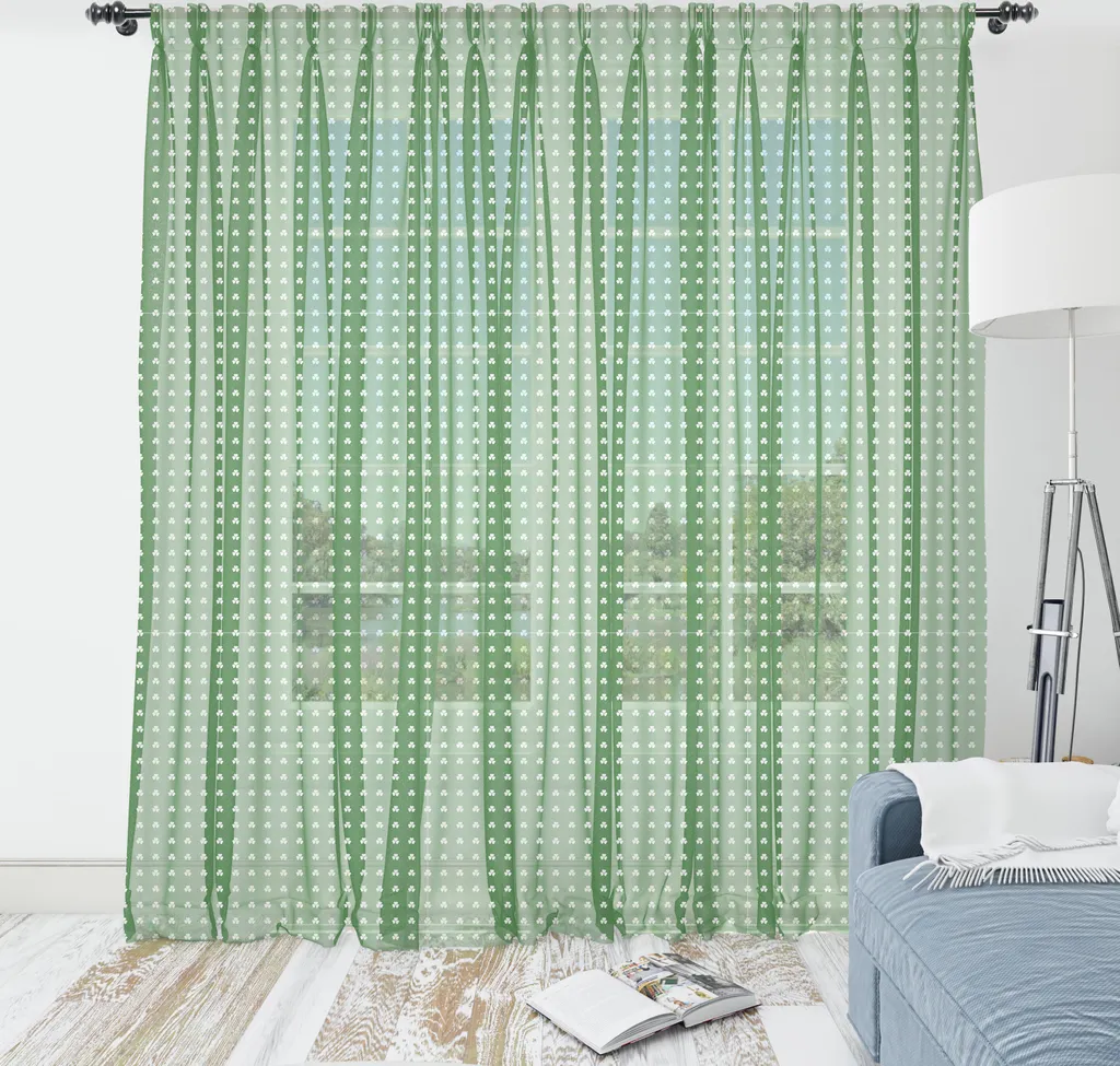 Tessuto Parete Verde Felce 274x274 ABAKUHAUS - Qualità Seta e Raso - 1