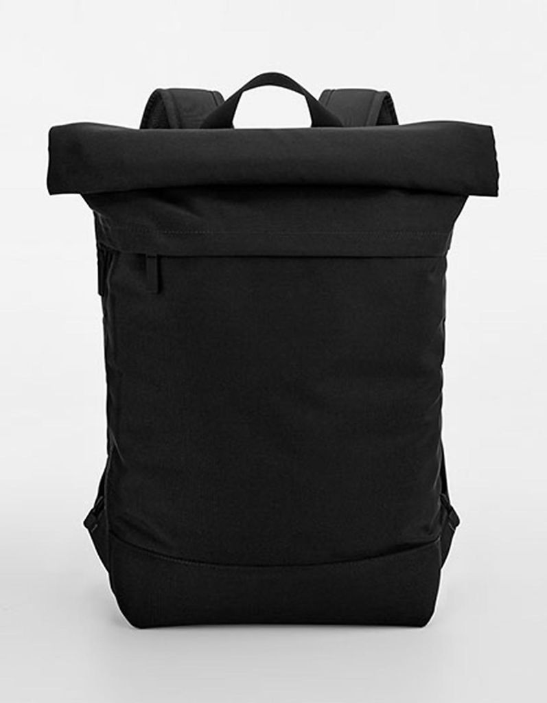 BagBase BG870 | Simplicity Roll-Top Backpack Rucksack - Farbe: Black - Größe: 50 x 40 x 13 cm