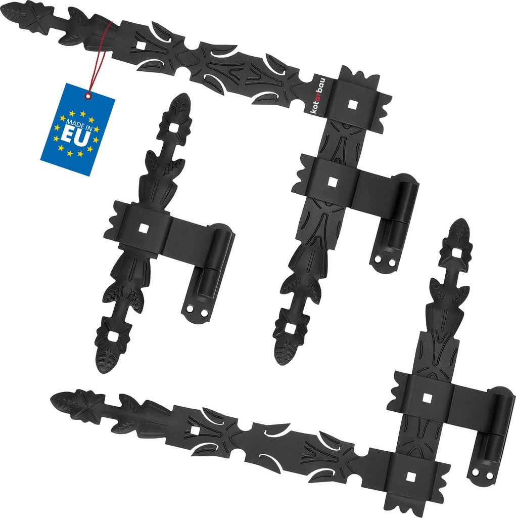 KOTARBAU® Winkelband geschmiedet 400 x 300 x 40 mm Schwarz Produktbild 