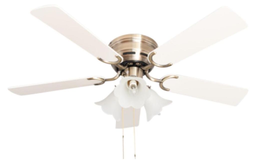 Ventilatore da soffitto Kisa Deluxe Ottone antico 105 cm Immagine del prodotto 
