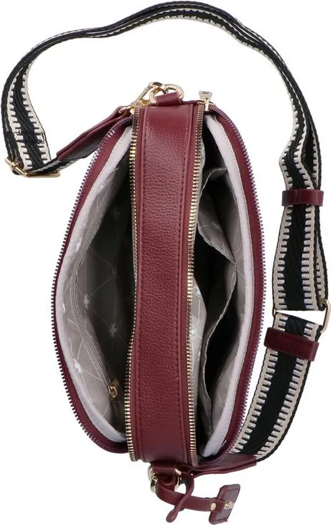 Sac à main rouge Rieker H1029 : bandoulière sangle piano et grand confort