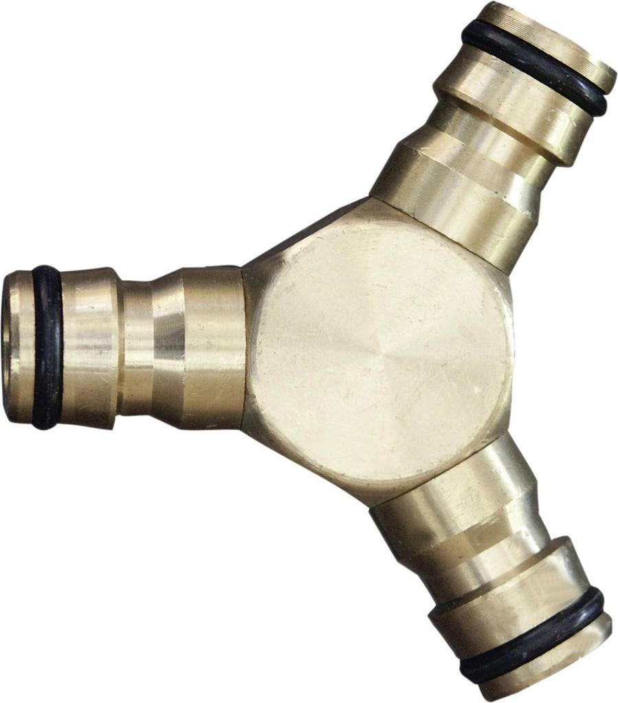 Messing 3 weg stuk 12