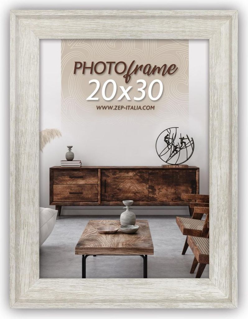 ZEP Fotorahmen RT568W Turina Weiß 15x20 cm