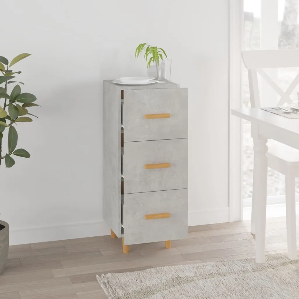 Mobile Credenza vidaXL Cemento 34x90 cm - Design Industriale Minimal