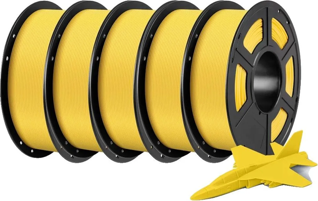 Filamento PLA, 5 kg, ecologico, 5 kg giallo