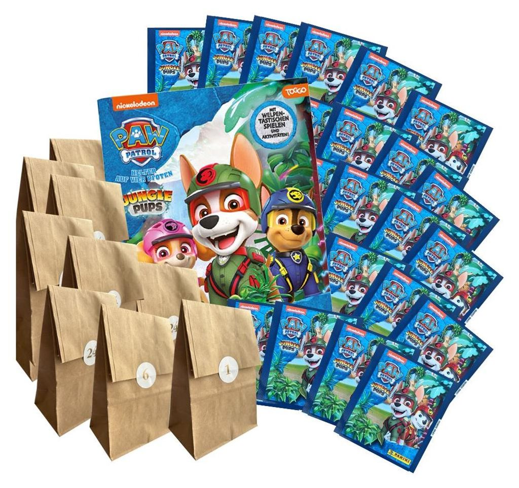 Paw Patrol – Jungle Pups – adventní kalendář se samolepkami Obrázek produktu 