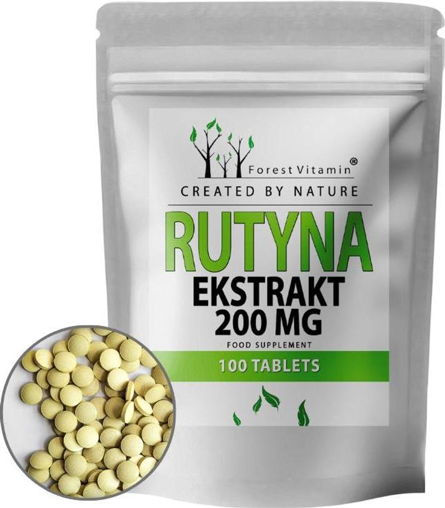 Rutin 200mg - 100 Tabletten - 100% natürlicher Extrakt - Produktbild 