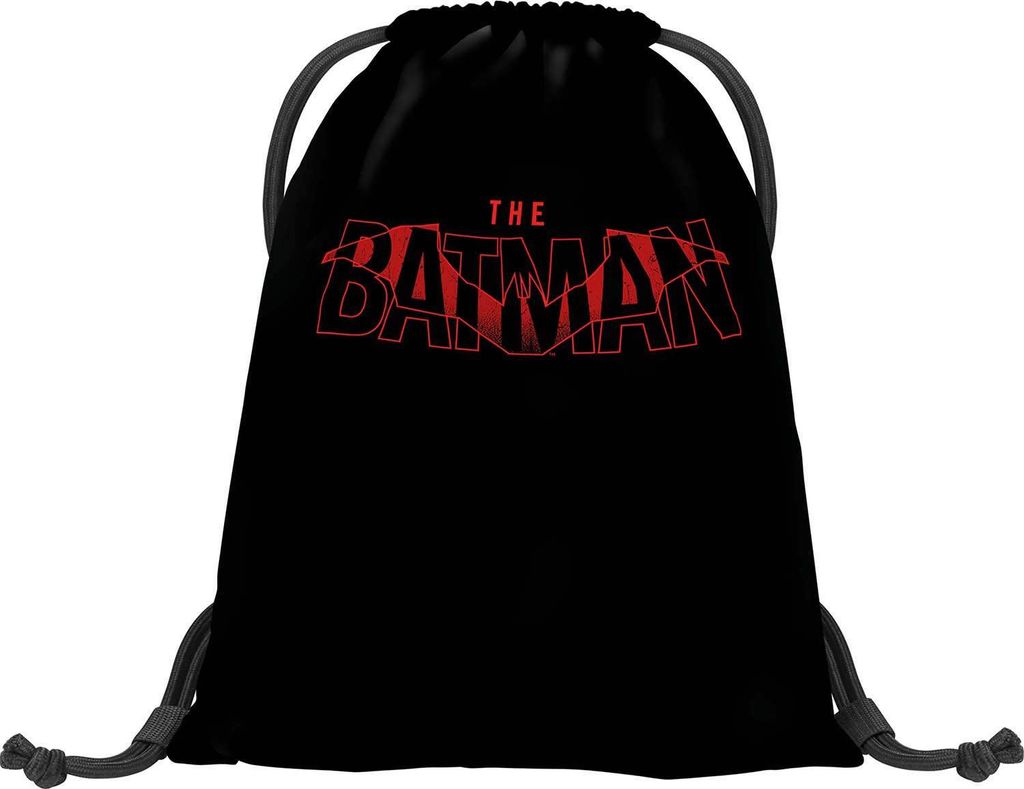 Baagl Gym Bag – Waterproof Shoe Bag for Children, Women and Men – School and Nursery Sports Bag, Sports Backpack, Batman Red, Rucksack