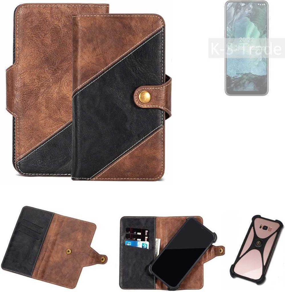 K-S-Trade Handyhülle Schutzhülle Bookstyle Case kompatibel mit Nokia G11 Klapphülle Cover Hülle Schutztasche 1x