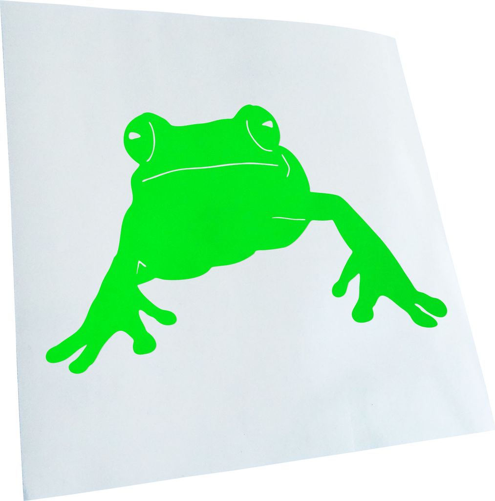 hauptsachebeklebt Kiwistar - Autoaufkleber - Frosch Frog Teich Heckscheibe - Aufkleber für Auto Kfz Fahrrad, LKW, Truck Mofa