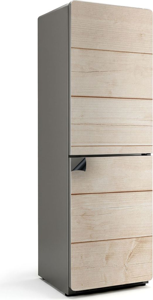 Holzbrett horizontal – Magnetische Kühlschrank Abdeckung – Dekorfolie magnetisch Küche – Kühlschrank Magnet Deko – selbstklebende Magnet...