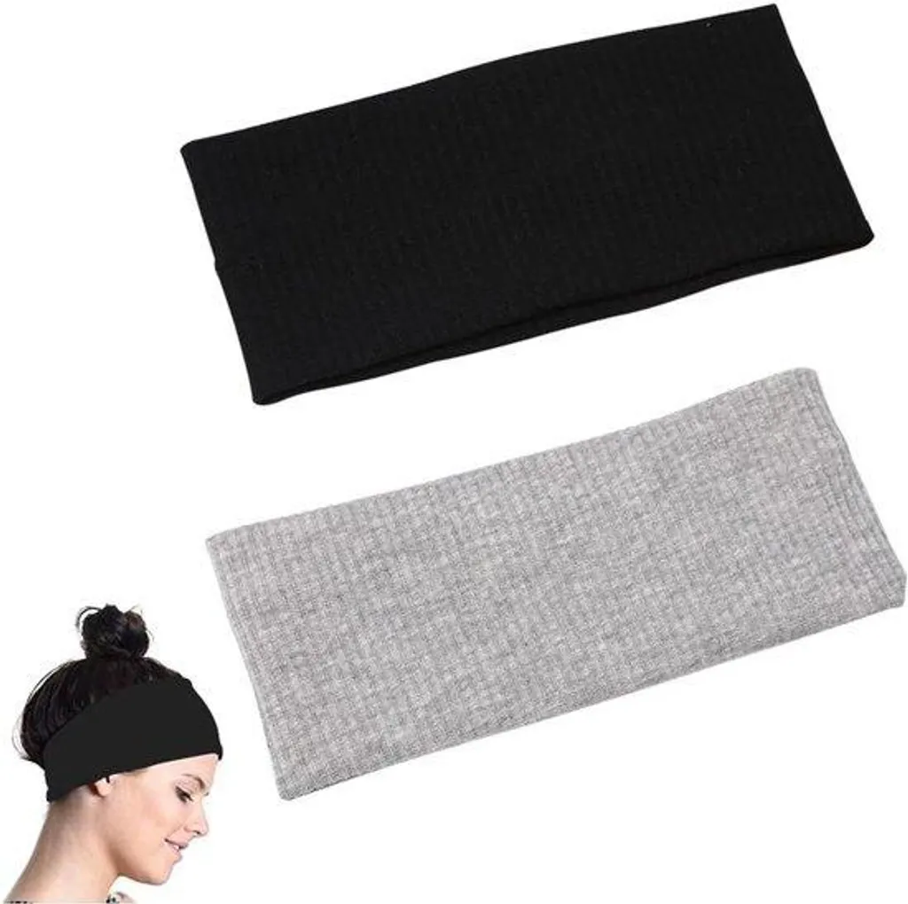 Bandeau de sport absorbant et antidérapant - Lot de 2 pour yoga et gym