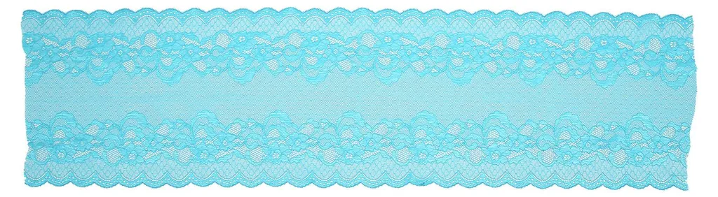 Dentelle extensible Blue Lagoon 23 cm x 9,14 m pour couture et loisirs