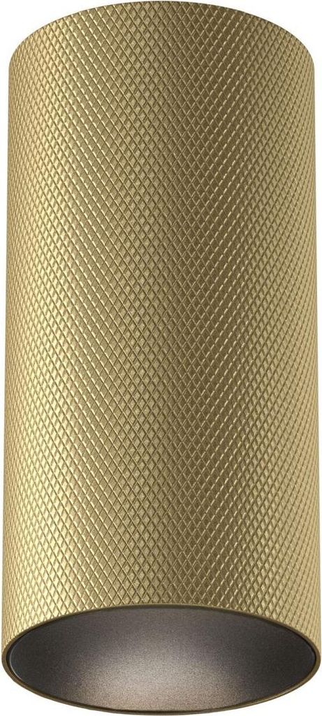 Deckenspot Aluminium rund D: 5,4 cm Aufputz in Gold matt GU10 Spot Lampe Decke Deckenlampe