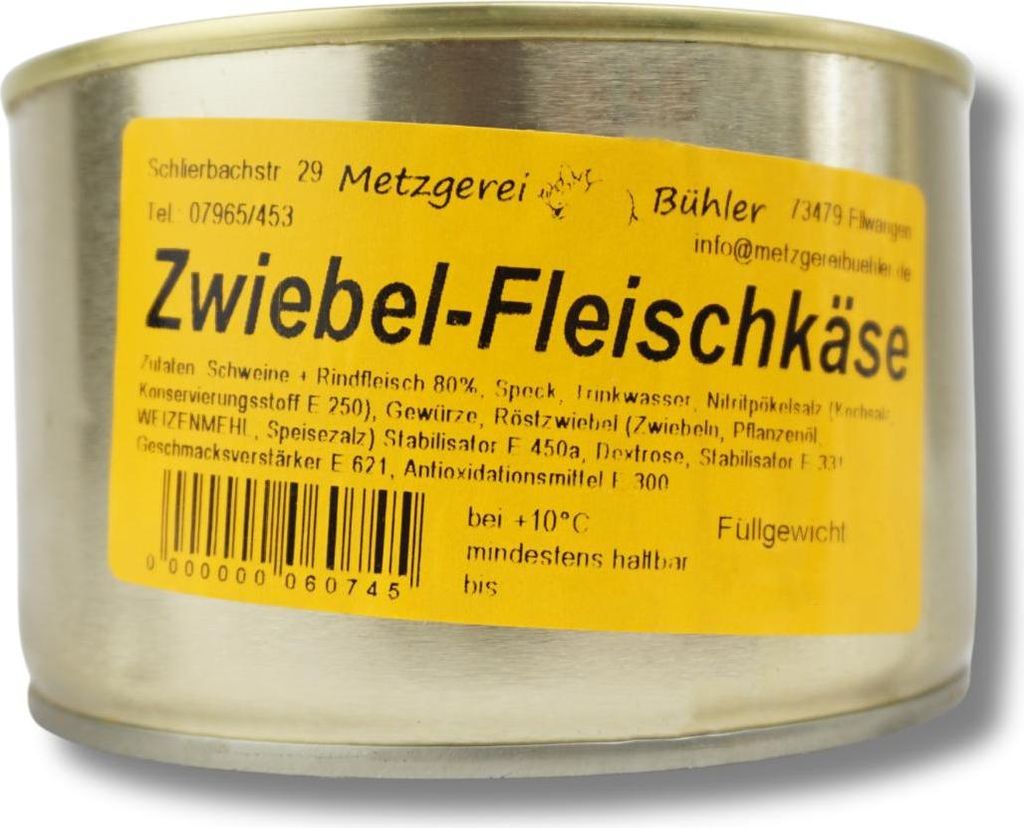 Zwiebel Leberkäse / Zwiebel Fleischkäse 200g - 390g Produktbild 