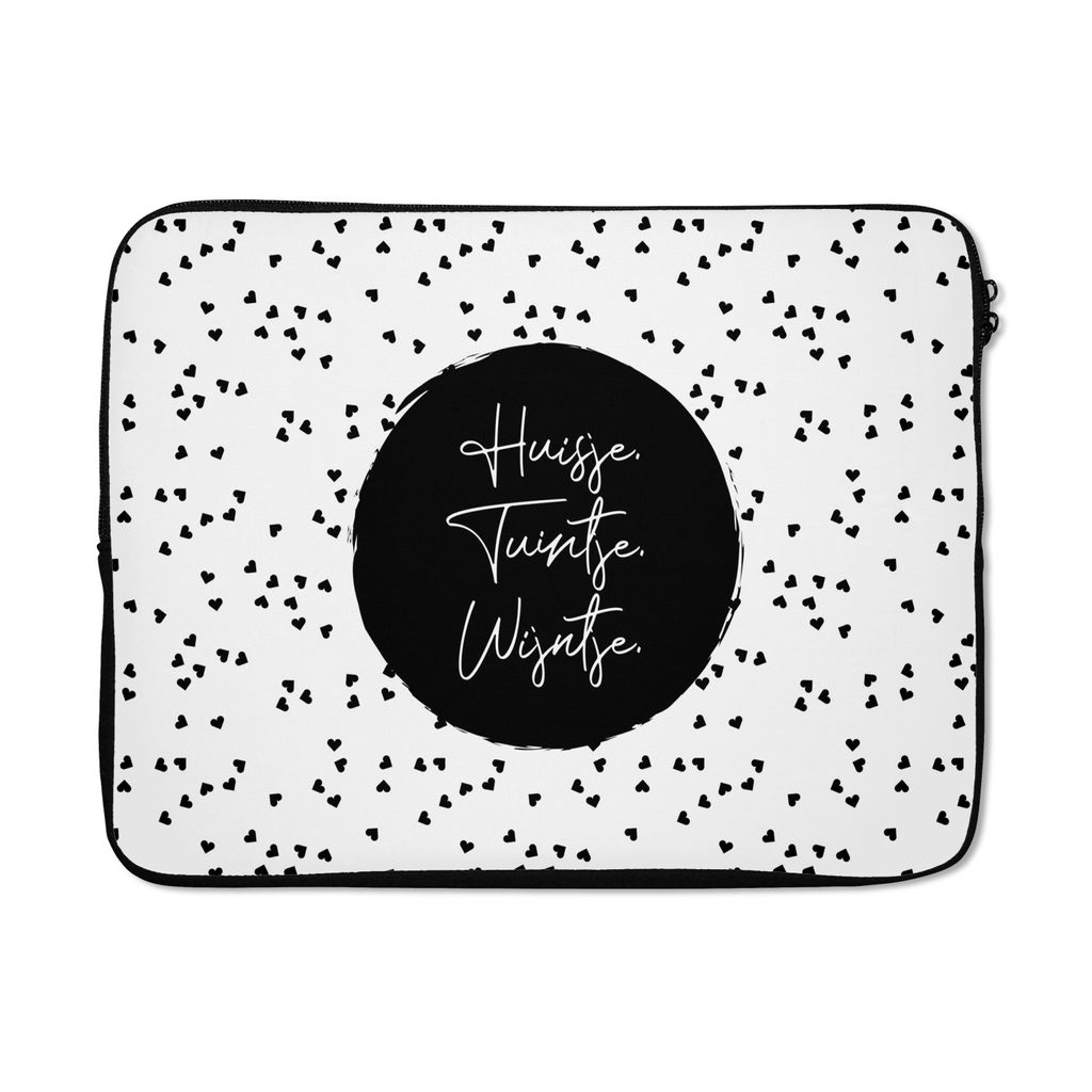 MuchoWow Laptop Hülle 15 Zoll Zitate - Cottage. Garten. Wein. - Wein - Text Laptoptasche - Laptoptasche - Sleeve - Rundum-Schutz