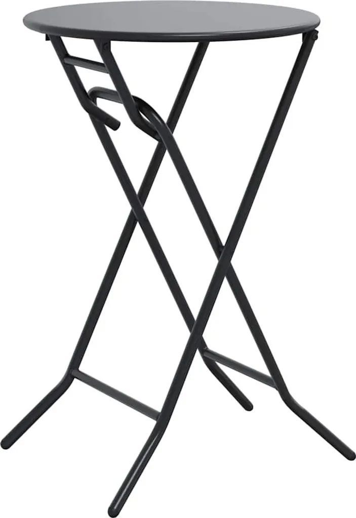 Table de terrasse stable en métal anthracite contre la rouille - 7