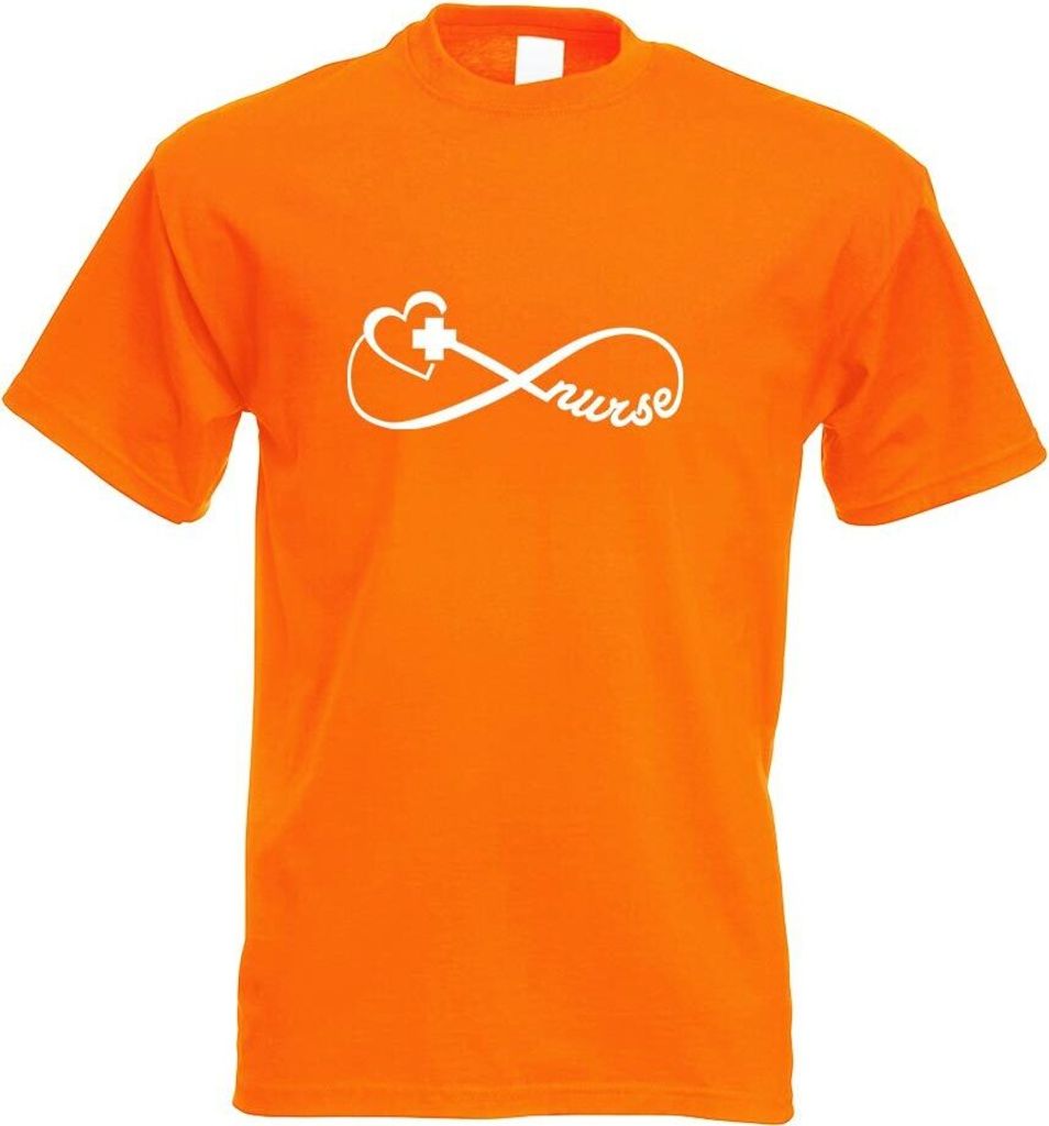 Kiwistar - T-Shirt - orange - Krankenschwester - Nurse Herren Funshirt Bedruckt Design Sprüche Spruch Motive - mit Motiv Bedruckt - Funshirt Desig...