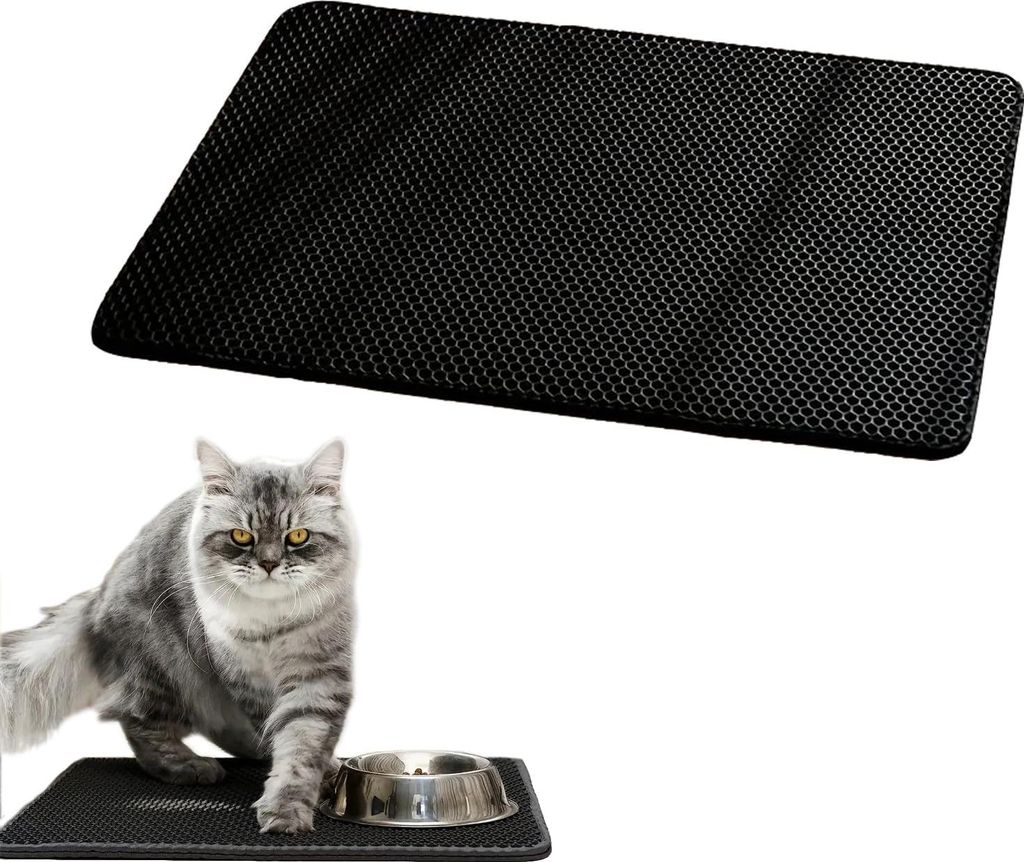 Katzenstreumatte - Doppelte Unterlage für Katzenstreu - leicht zu reinigen