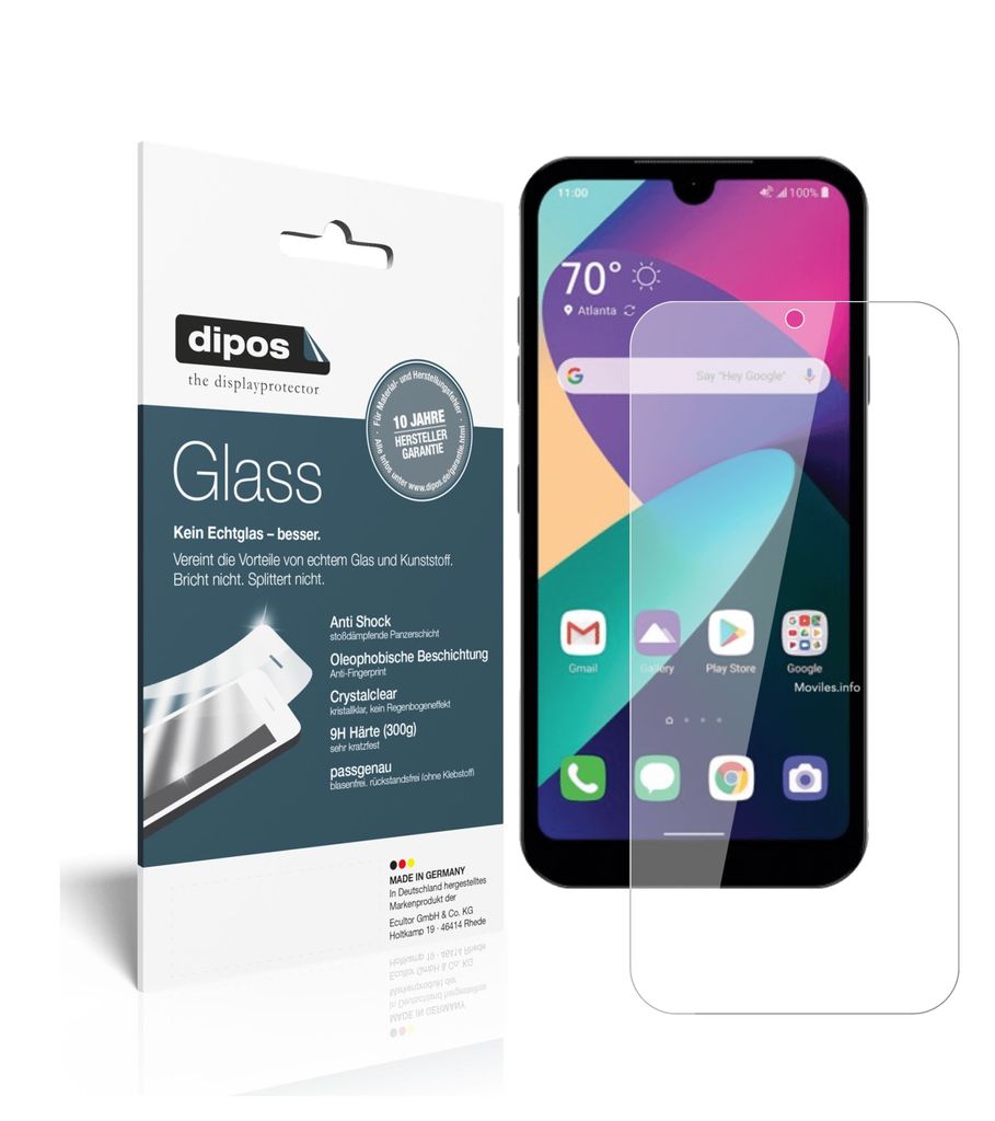1x Schutzfolie für LG Phoenix 5 - Anti-Shock 9H Folie dipos Glass Kunststoffglas