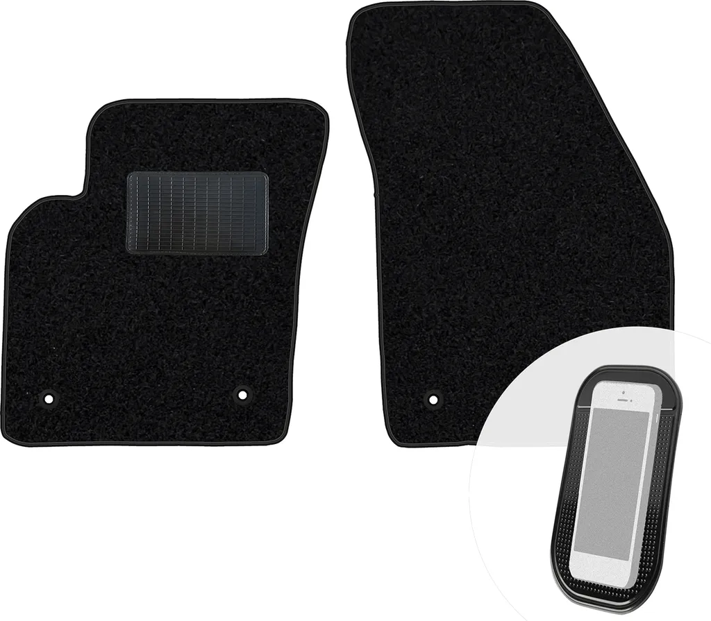 Occasione Tappetini Tesla Model S | Velluto Nero Set 2 Pezzi