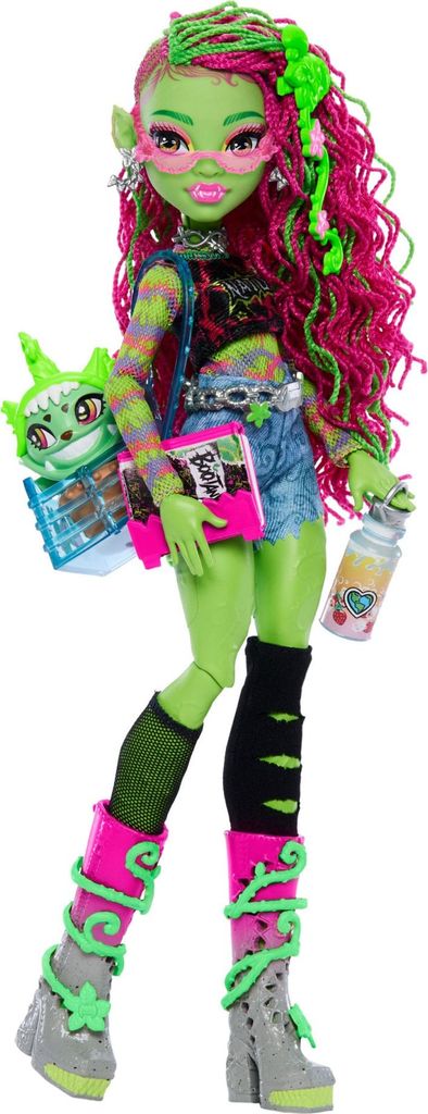 Monster High Venus McFlytrap-Modepuppe mit Haustier Produktbild 
