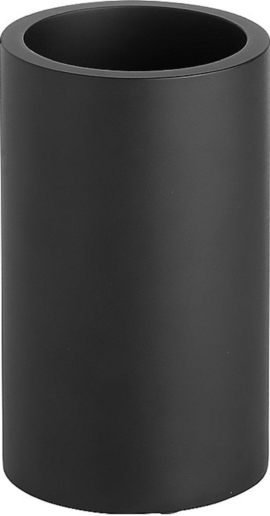 MAX Glashalter Polyresin Schwarz 72x120x72 mm für Bad & Küche >> freistehend anwendbar