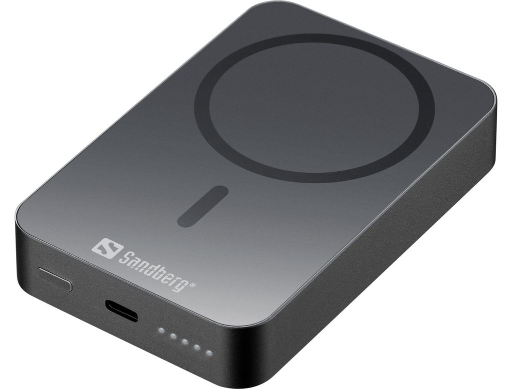 Sandberg Mag Wireless Powerbank 10000 ALU Produktbild 