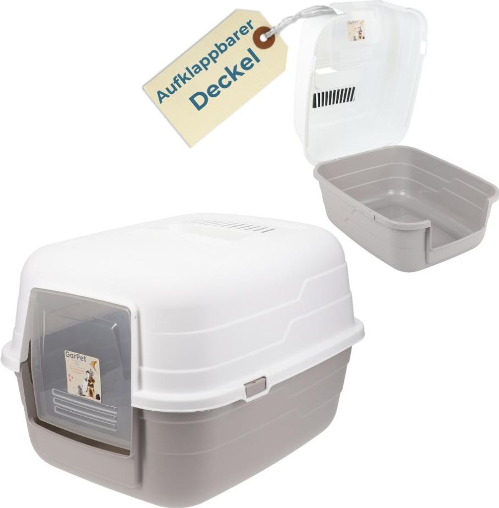Katzenklo mit Deckel Aktivkohlefilter Katzentoilette Katzen Produktbild 