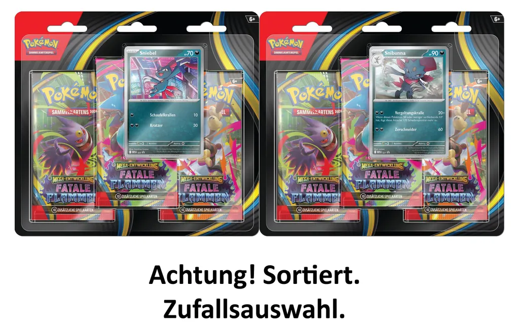 Blister Booster Pack Pokémon Flammes Fatales - 3 Méga-Évolution