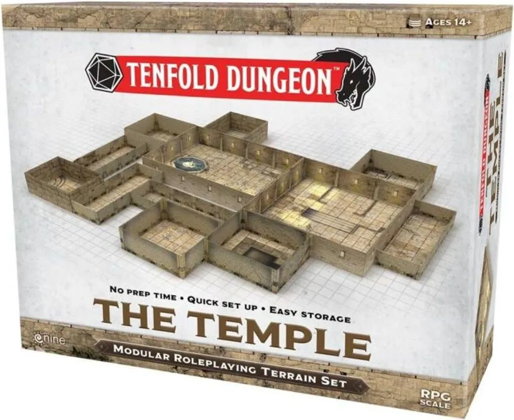 Temple Donjon Décuple : décor pour jeu de rôle fantastique