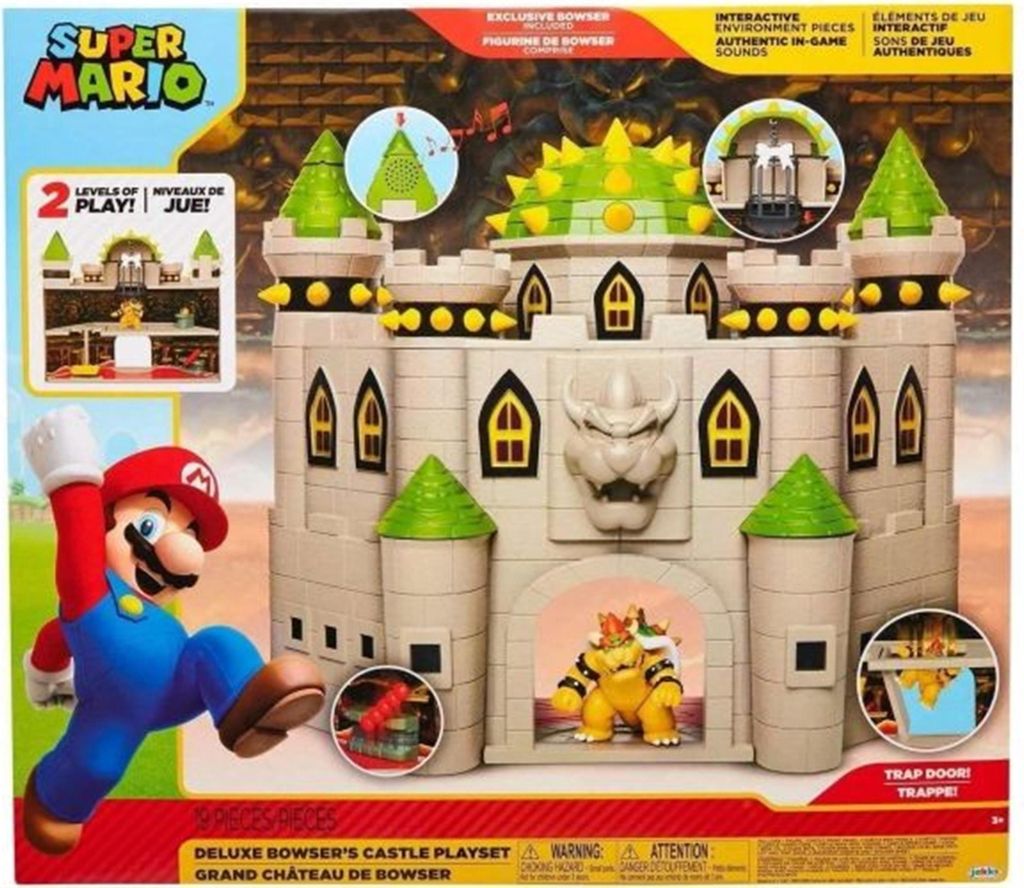 Nintendo Super Mario Bowser Castle Deluxe Spielset, 6,5 cm