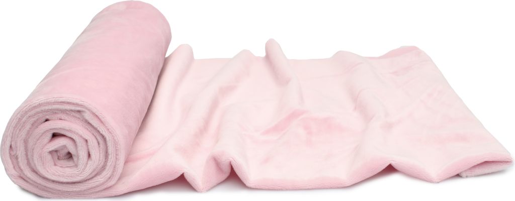 Minky pletenina hladký vzor, svetloružová 50 x 160 cm Obrázok produktu 