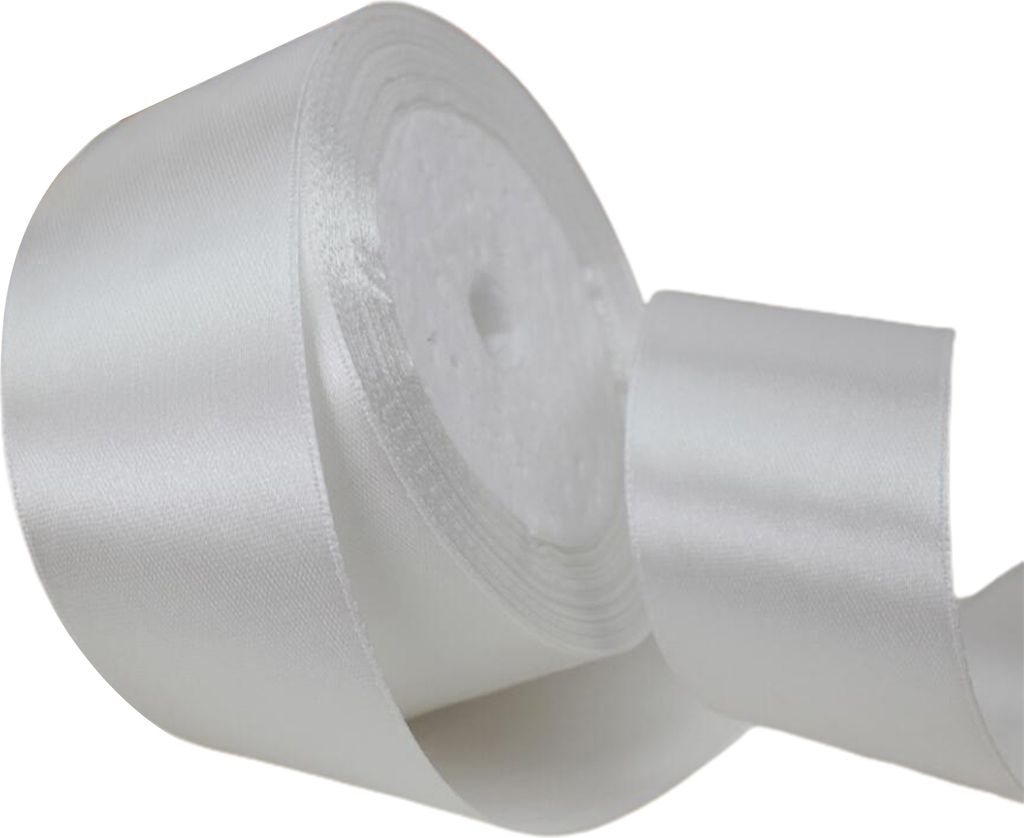 Satinband für Hochzeiten, 22 m, 4 cm breit, zum Verpacken von Geschenken, Blumensträußen und Schleifen, Dekoration, Heimdekoration, Beige, 1 Rolle