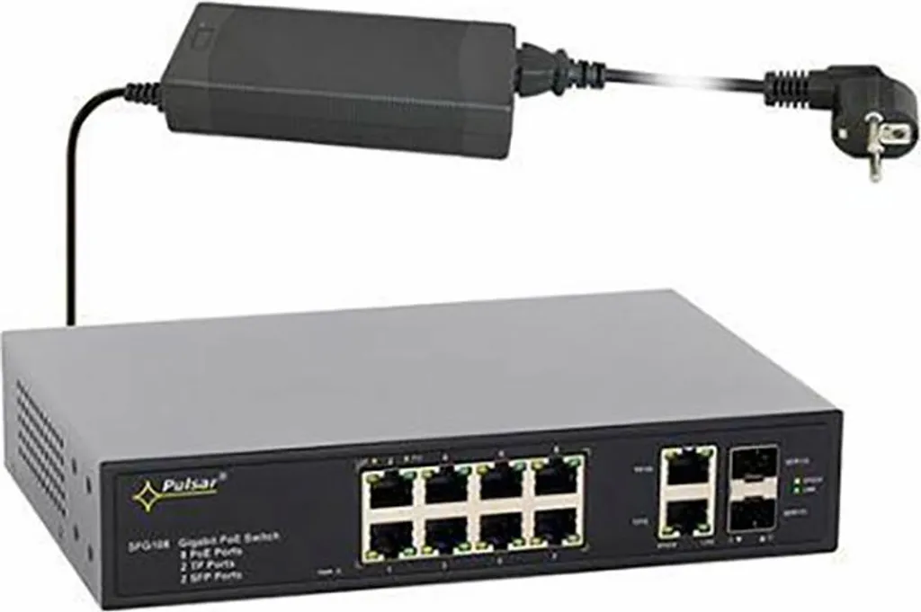 Commutateur Ethernet PoE 12 Ports SFG108 pour Automatisation et Usine 4.0