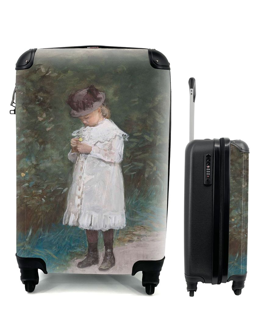 MuchoWow Koffer Handgepäck Trolley Rollkoffer Kleine Reisekoffer mit 4 Rollen - Elisabeth Mauve - Gemälde von Anton Mauve - Cabin Size < 55x40x...