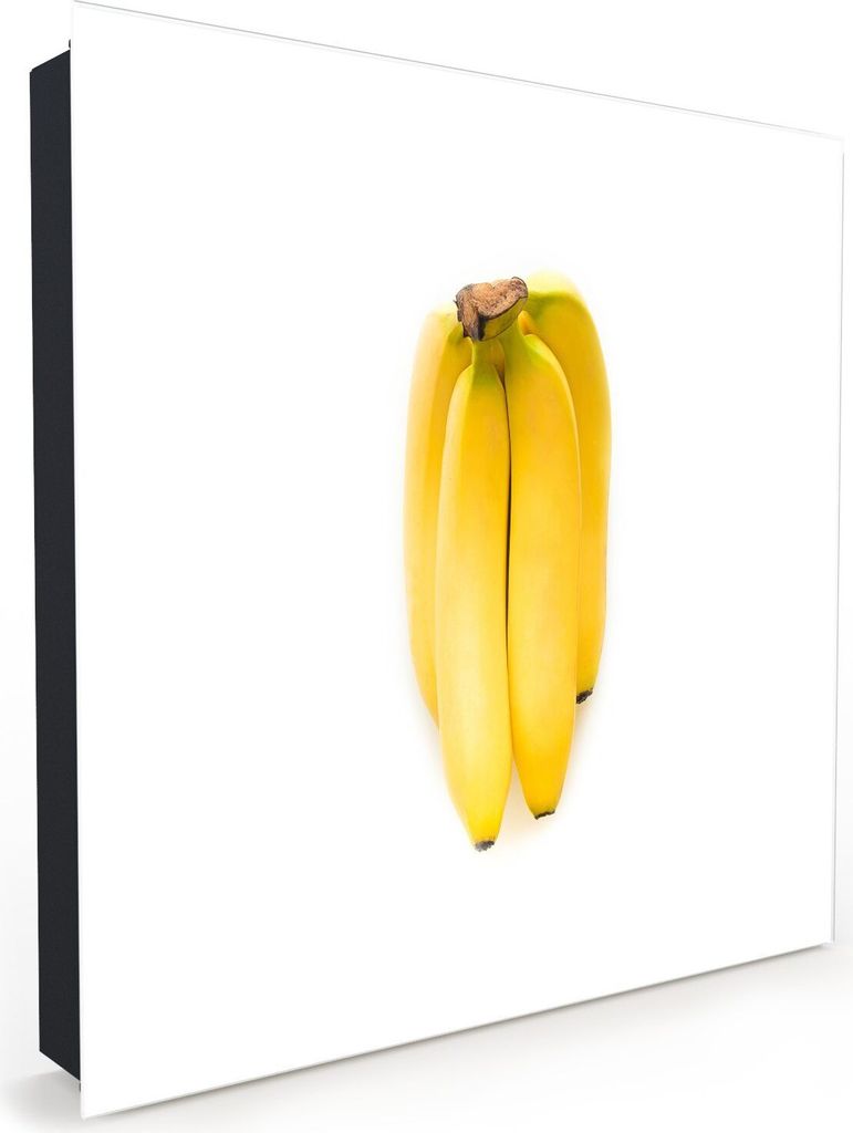 Nachbildung-Schlüsselkasten, Magnetpinnwand und Memoboard mit Glasfront Motiv Ganze Bananen