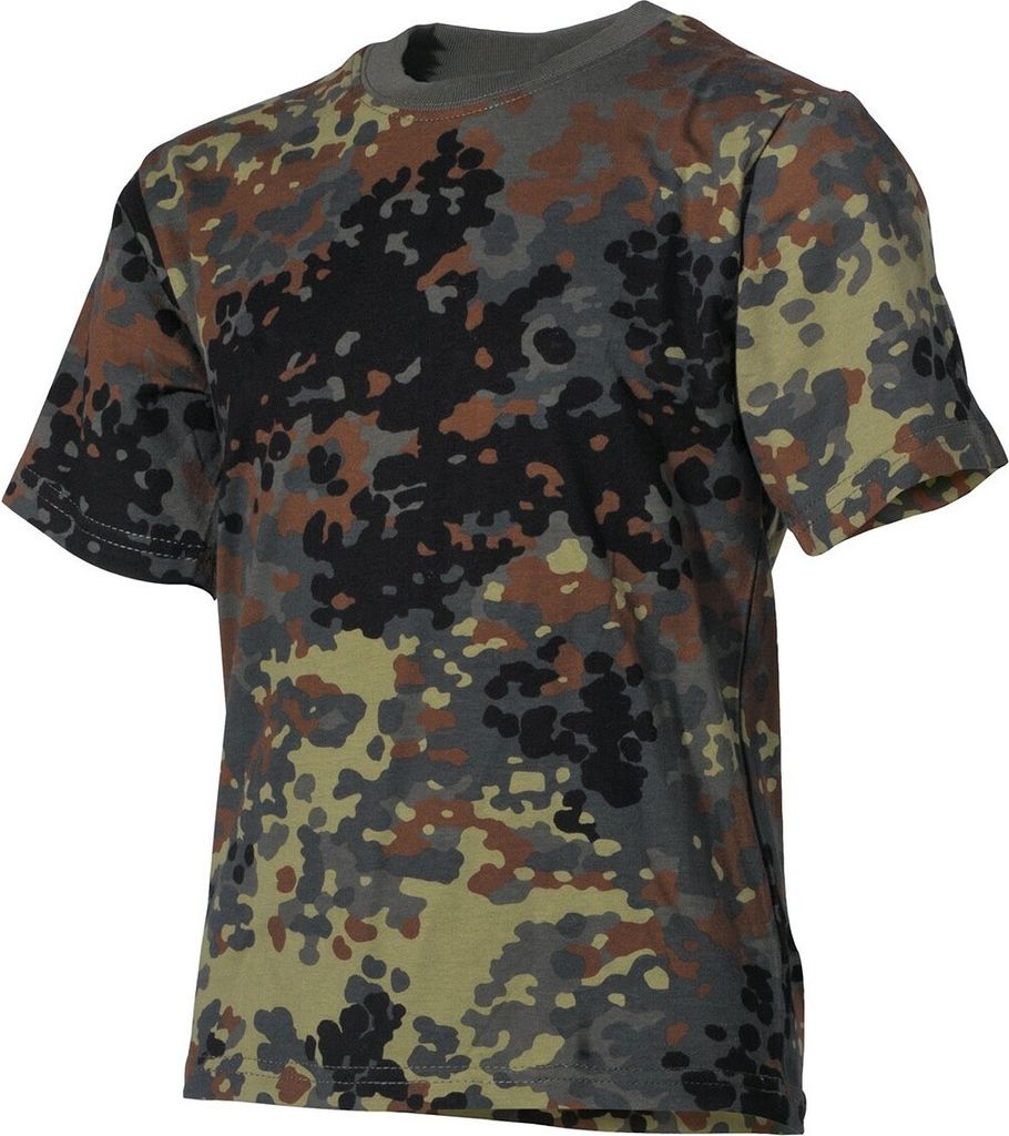 Kinder T-Shirt, flecktarn, halbarm, 170 g/m² 170/176 Produktbild 