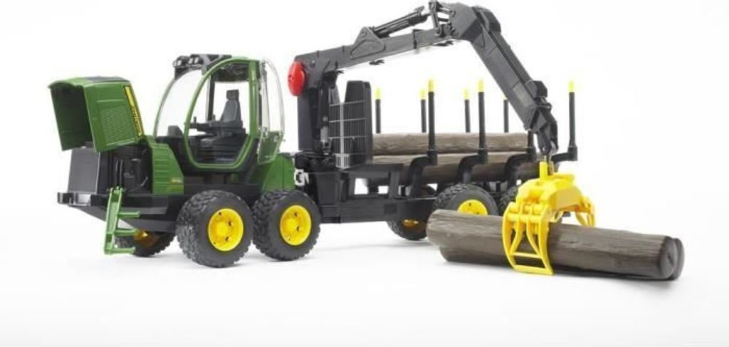 Bruder 02133 - John Deere 1210E bagr s drapákem na dřevo, Obrázek produktu 19
